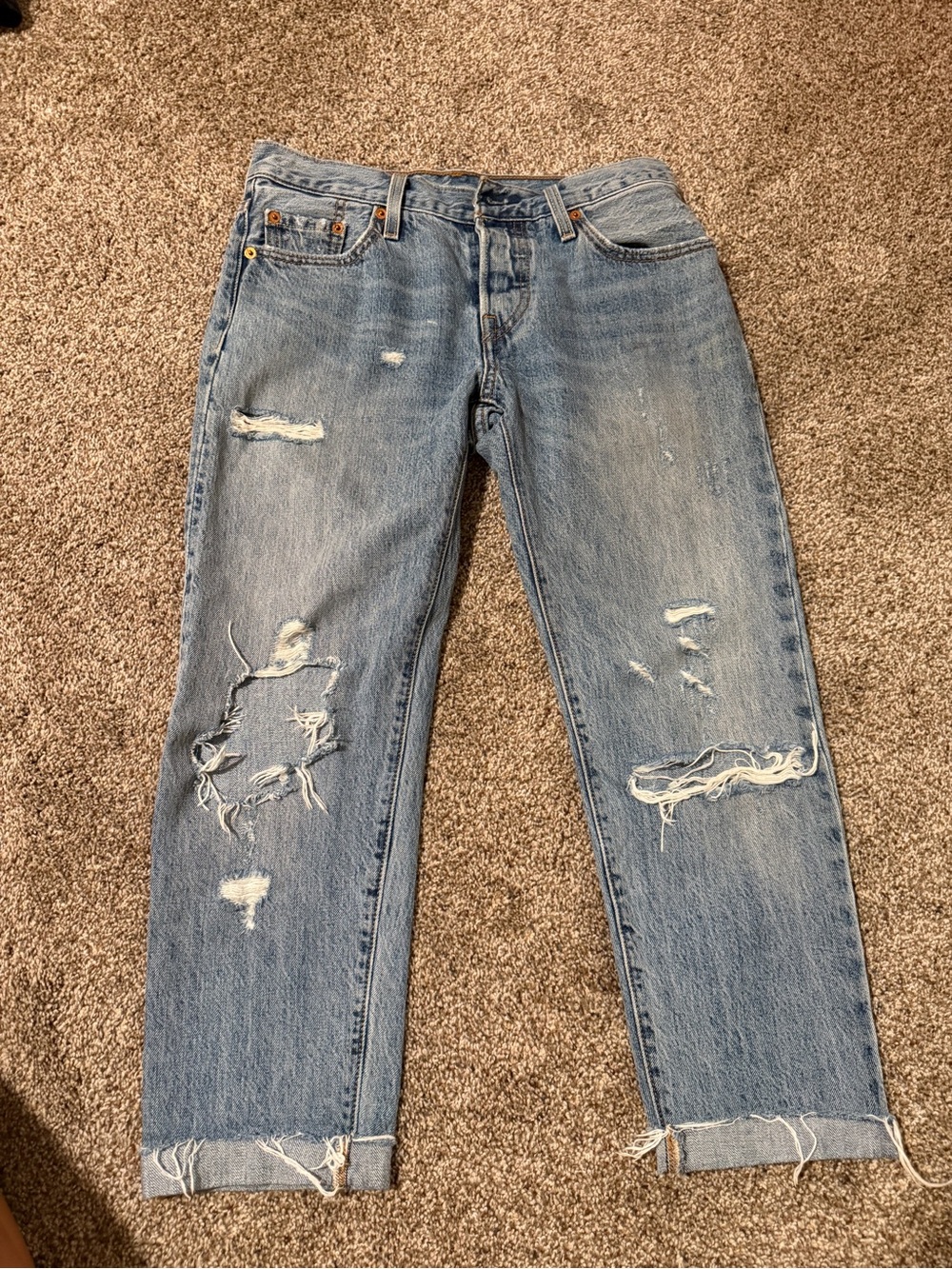 Levi's 501 GT Light Blue Denim Jeans